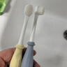 小袋鼠巴布儿童牙刷超细软万毛护齿0-1-2-3岁以上婴幼儿宝宝训练牙刷 【波浪型4支装】蓝*2+绿*2 实拍图