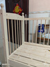 秋莹可升降榉木拼接床实木儿童床婴儿床加宽拼接大床小孩床边床拼接床 三护栏+5cm椰棕床垫(高度可调节) 可升降长150宽60高35【60护栏】 实拍图