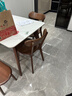 源氏木语实木餐椅北欧风橡木靠背椅家用多材质休闲椅现代简约餐厅吃饭椅子 (橡木胡桃色)0.47米圆弧餐椅*2 实拍图