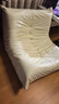毛毛虫懒人沙发客厅可睡可躺阳台卧室单人沙发原版togo网红休闲椅 米白色（猫爪皮） 85cm宽 实拍图