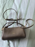 红谷牛皮手拎斜挎包女士复古单肩手提包 圣诞生日礼物 实拍图