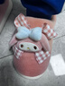 幸福玛丽（Cheerful Mario）卡通儿童棉拖鞋美乐蒂女童冬宝宝卡通大童加绒加厚女童保暖家居鞋 实拍图