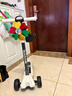 迈多米滑板车儿童3-6一12-10一15岁男大童成人代步折叠踏板溜溜车 皓月白【2-18岁】音乐灯+封闭轮 实拍图