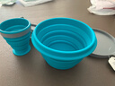 M Square折叠碗硅胶杯碗旅行便携食品级宝宝碗露营野餐 蓝色中杯+大碗 实拍图