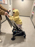 凯利童车凯利TS208口袋式推车一键收车轻便遛娃神奇大储物篮可坐可半躺 大象灰A【一秒收车+单手操作】 实拍图