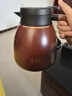 雅集小胖福焖茶壶1100ml咖啡色保温家用水壶陶瓷内胆不锈钢过滤闷泡壶 实拍图