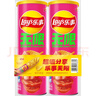 乐事（Lay's）无限薯片 鲜浓番茄味 104克*2罐 208克 休闲零食 膨化食品 实拍图
