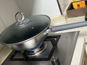 三禾0涂层炒锅无涂层不粘锅304钛不锈钢电磁炉通用炒菜锅30cmLC30S16 实拍图