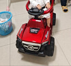 好莱娃儿童电动车手推车充电遥控可坐人男女宝宝玩具车 烤漆红电动款+手推+遥控 实拍图
