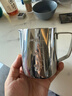 CLITON 咖啡拉花杯尖嘴拉花缸加厚304不锈钢打奶泡杯 带刻度350ML拉花杯 实拍图