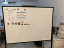 得力白板写字板120*90cm H型碳钢支架式磁吸书写移动升降办公会议黑板家庭辅导培训33715【升级双面】 实拍图