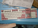达尔优（dareu）EK815机械合金版 键盘 有线游戏键盘 笔记本电脑电竞键盘 108键 樱花粉拼色键盘 茶轴 实拍图