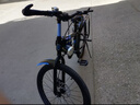 津驰远儿童自行车6-10-15岁碟刹中大童山地男女孩学生单车一体轮脚踏车 车灯款|蓝色+变速+双碟刹+辐条轮 20寸【身高130-150cm】约8-12岁 实拍图