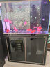 森森（SUNSUN）大型鱼缸底过滤水族箱客厅家用落地玻璃生态金鱼缸 超白款升级底滤 1米长42cm宽（黑白可选） 实拍图