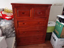 至尚自然（ZHISHANGZIRAN）香樟木柜子五斗柜欧式风格实木斗柜收藏物品柜防虫防蛀防潮 栗子色 120*90*50cm 实拍图