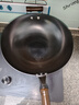 九鼎铸匠【旗舰店】炒锅老式生铁铸铁无涂层炒菜不易粘锅家用电磁炉燃气用 平底 推荐5人以上 木盖有耳 34cm 九鼎铸匠 加赠：锅盖+锅铲+锅架 实拍图