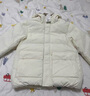 优衣库童装男童女童高性能复合连帽外套/保暖厚衣服473309 01 乳白色 150 实拍图