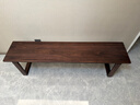 源氏木语实木长条凳北美黑胡桃木餐椅长板凳床尾凳家用简约长凳子 (黑胡桃木)1.6米长条凳(深35) 实拍图