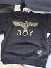 BOY LONDON【经典款】秋季情侣款上衣休闲百搭潮牌纯棉卫衣N03909 黑色 经典款 S 实拍图