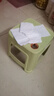 网红塑料凳子30.5cm客厅防滑凳餐桌凳简约可摞叠便携凳浴室凳 绿色【两种款式随机发】 （一个装） 实拍图