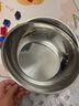 【不锈钢】和面盆厨房烘焙家用火锅盆洗菜打蛋汤锅盆醒面盆料理盆 34cm【热卖款】不锈钢和面盆 实拍图