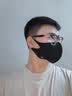 JCZS品牌戴眼镜不起雾口罩夏季天冰丝防晒口罩男防紫外线无痕轻薄 银白色【升级透气孔】买一送一 （两个装） 实拍图