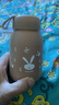 【京东物流送货上门】萌萌兔卡通水杯女牛奶玻璃杯创意便携杯子 咖色萌萌兔 330ml 1只 实拍图