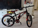 凤凰（Phoenix）儿童自行车山地车男女学生脚踏车6-15岁童车 霸道 黑红色 22寸 实拍图