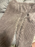 幸棉（LUCKMEEY）麻花绒美拉德家居服套装男女睡衣长毛绒保暖可外穿情侣款圆领套头 女款香芋紫 L （女110-140斤/男120-140斤） 实拍图