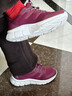 足力健老人鞋中老年轻便休闲散步鞋2431380J 女 酒红 38 实拍图