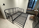 宜家（IKEA）费斯多多功能铁艺床坐卧两用单人床耐用小户型沙发床 坐卧两用床框架+椰壳纤维床垫*2 80x200cm 实拍图