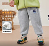 嘟嘟家宝宝加绒裤子冬季加绒儿童加厚长裤男童童装保暖女童冬装 麻灰色 实拍图