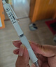得力六边形战士按动中性笔ST头按压式直液笔速干签字笔好写的笔学生用考试刷题笔黑色水笔 【六边形战士】白杆 1支装 实拍图