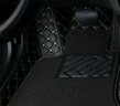 全包围汽车脚垫丝圈地毯地垫后备箱垫大众朗逸帕萨特速腾迈腾探岳 纯色双层【黑+黑色】五座车脚垫 【大众朗逸】2013-2018款 实拍图