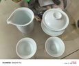 左茗右器 青瓷盖碗茶杯 景德镇陶瓷三才杯 泡茶碗 功夫茶具家用泡茶器 富贵粉青盖碗+2杯+公道杯 实拍图
