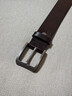 牛当家真皮带男针扣牛皮腰带头层牛皮裤带3037礼物 深咖色 110cm 实拍图