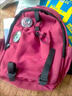 查尔斯桃心书包初中轻便耐脏通勤背包甜美少女纯色双肩包多旅游简约 红色 实拍图