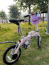 大行（DAHON） 412折叠自行车14英寸单速超轻迷你铝合金学生成人单车BYA412 白色 实拍图