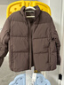 优衣库童装男童女童蓬松羽绒茄克外套夹克羽绒服25秋冬新款478148 38 深褐色 160 实拍图