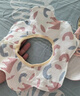爱贝迪拉 婴儿口水巾3条纯棉印花围嘴宝宝360°旋转饭兜6层新生儿纱布围兜 实拍图