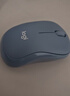 罗技（Logitech）M221 轻音鼠标 无线鼠标 办公鼠标 对称鼠标 带无线微型接收器 雾霭蓝 实拍图