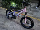 凤凰山地自行车男女变速山地车碟刹青少年儿童自行车学生单车 星际 粉紫【变速+三刀轮】 18寸【适合120-155cm】 实拍图