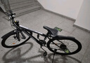 EG7山地自行车成人学生变速越野单车双减震赛车26寸青少年男女 辐条【加厚防滑轮-更安全】黑白 26寸21速【适合：160-180CM】 实拍图