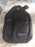 【运动胸包】跑步包男休闲斜挎包手机包防泼水健身包男女通用 黑色 实拍图