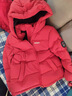 左西儿童羽绒服2025新款男童冬季保暖抗寒白鸭绒连帽面包服 红色 120 实拍图
