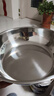 【不锈钢】和面盆厨房烘焙家用火锅盆洗菜打蛋汤锅盆醒面盆料理盆 32cm【热卖款】不锈钢 和面盆 实拍图