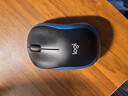 罗技（Logitech）M185鼠标 无线鼠标 办公鼠标 对称鼠标 黑色蓝边 带无线2.4G接收器 实拍图