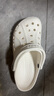 卡骆驰（crocs）洞洞鞋 新款男鞋女鞋贝雅涉水凉鞋情侣沙滩鞋一脚穿休闲鞋凉拖鞋 全白色-贝雅-店长精选 42-43 (270mm) 实拍图