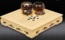 云子围棋A型单面凸老云子全竹原木色(3合1)棋墩YW-109+云杉罐围棋套装 实拍图