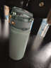 希乐保温杯316不锈钢高颜值男女士户外健身运动双饮弹跳杯栗子绿600ml 实拍图